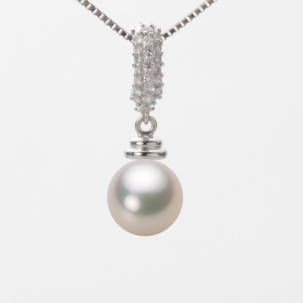 8.5mmアコヤ真珠ペンダント（シャンパンホワイト）