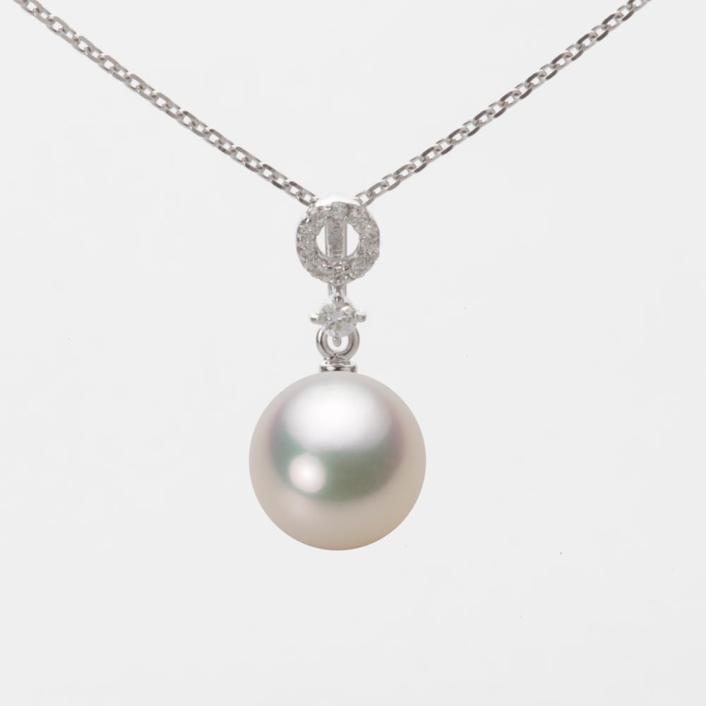 8.5mmアコヤ真珠ペンダント（シャンパンホワイト）