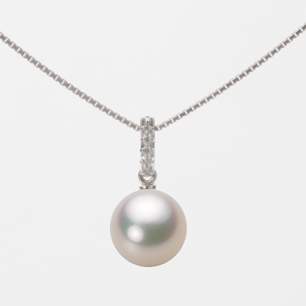 8.5mmアコヤ真珠ペンダント（シャンパンホワイト）