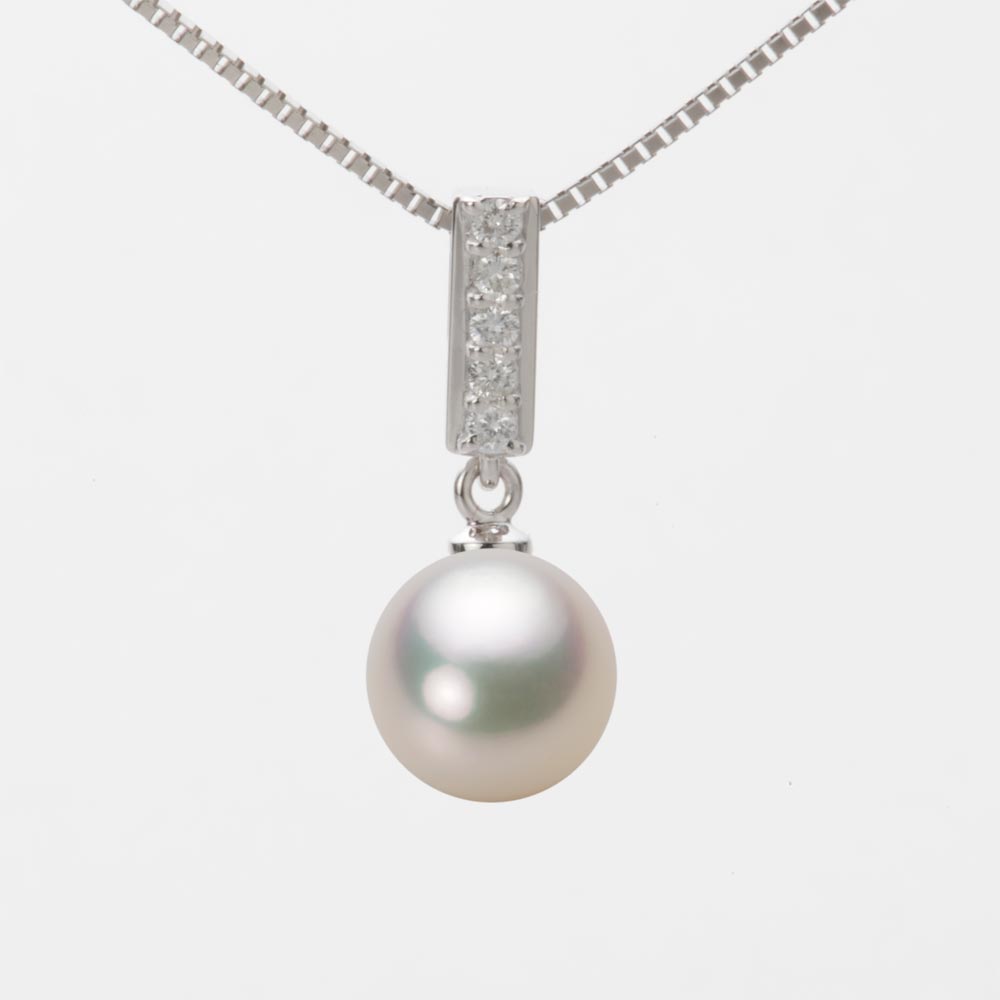 8.5mmアコヤ真珠ペンダント（シャンパンホワイト）