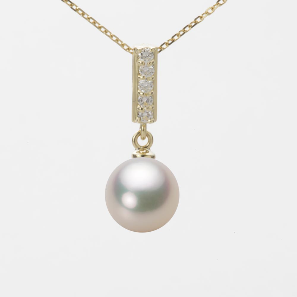 8.5mmアコヤ真珠ペンダント（シャンパンホワイト）