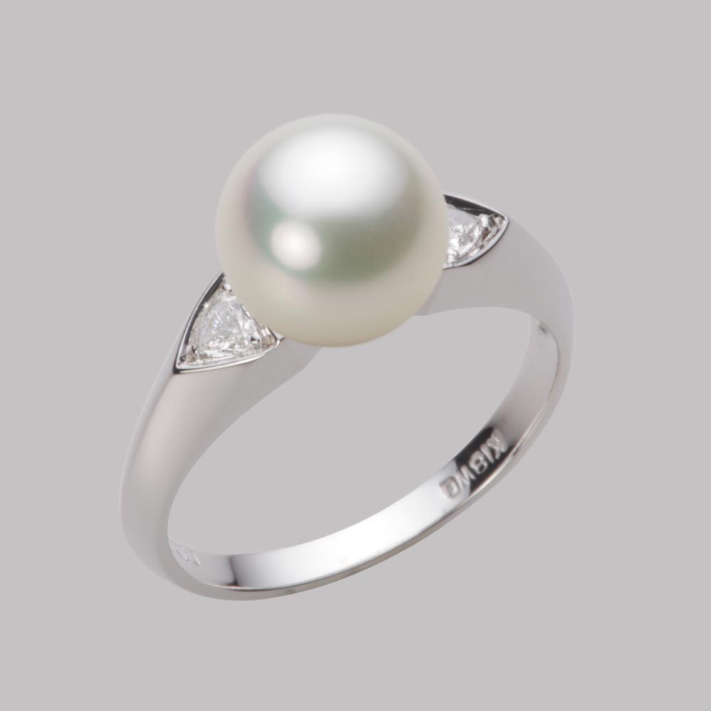 8.5mmアコヤ真珠リング（ナチュラルホワイト）
