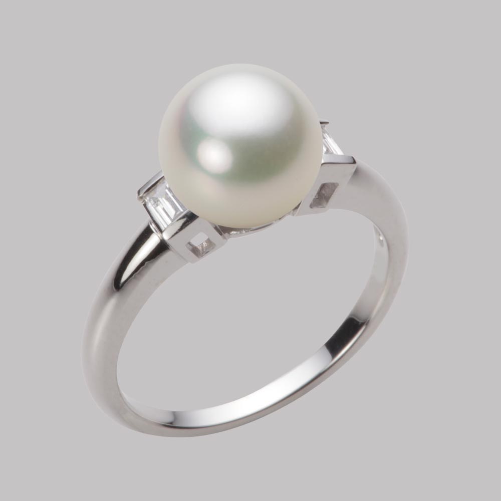 8.5mmアコヤ真珠リング（ナチュラルホワイト）