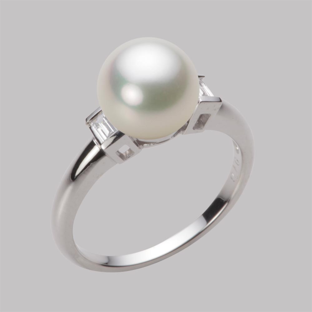 8.5mmアコヤ真珠リング（ナチュラルホワイト）
