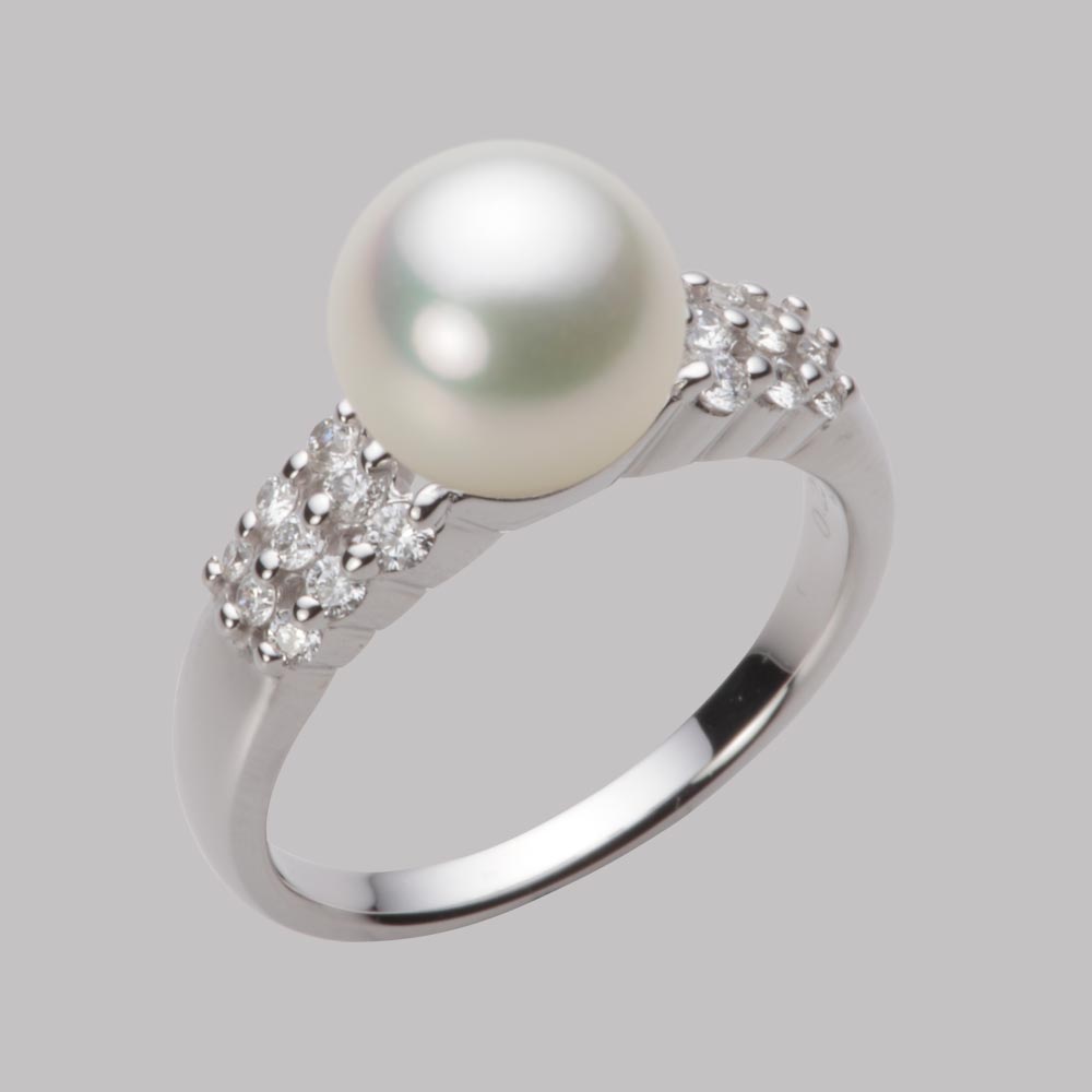 8.5mmアコヤ真珠リング（ナチュラルホワイト）