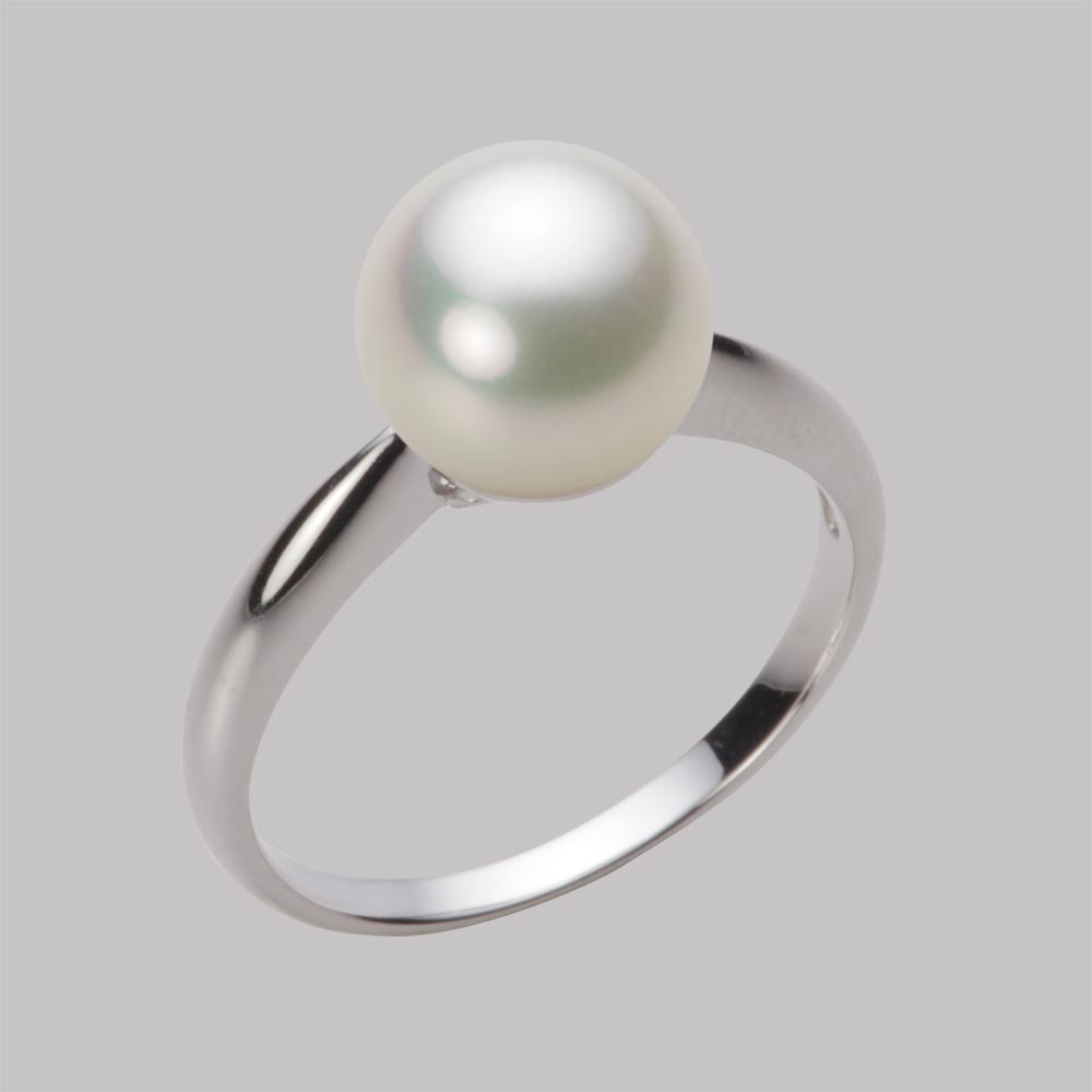 8.5mmアコヤ真珠リング（ナチュラルホワイト）