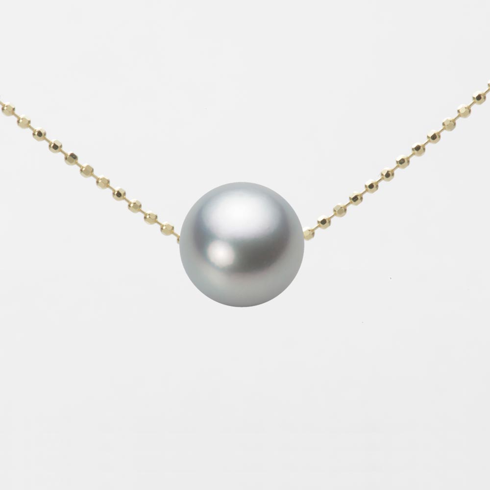 8.5mmアコヤ真珠ペンダント （シルバーグレー）