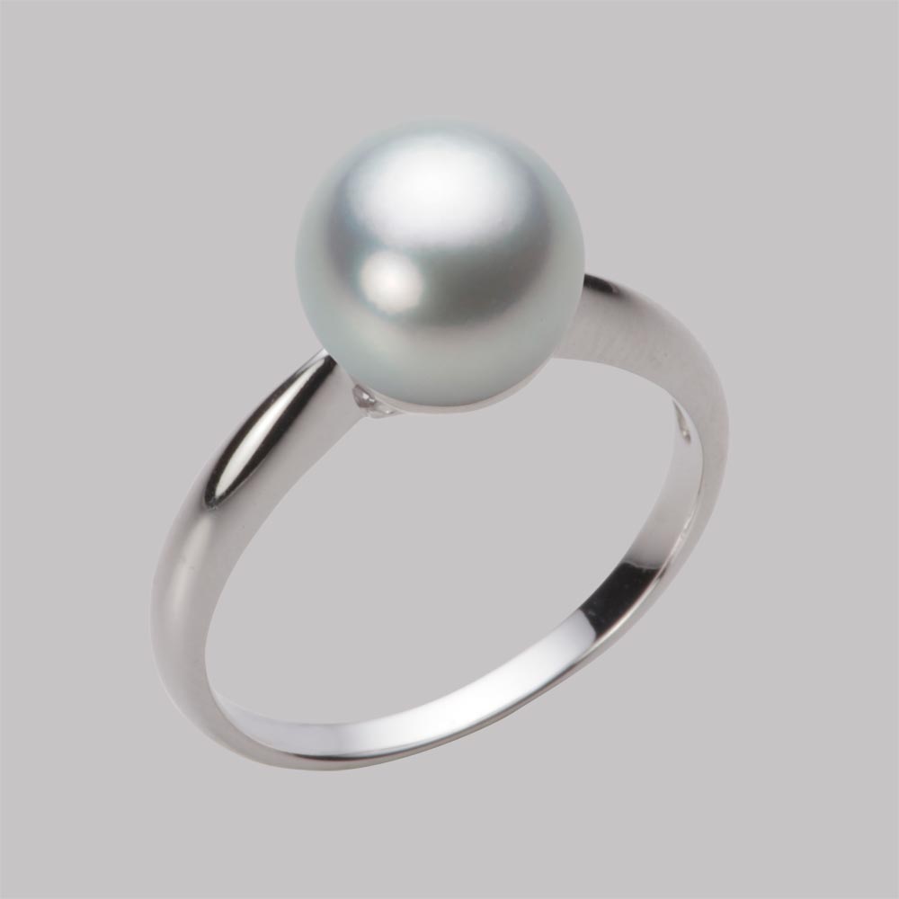 8.5mmアコヤ真珠リング（シルバーグレー）
