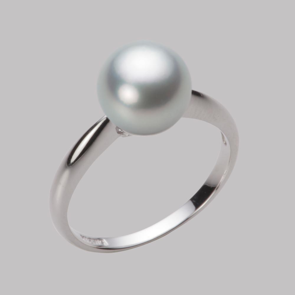 8.5mmアコヤ真珠リング（シルバーグレー）