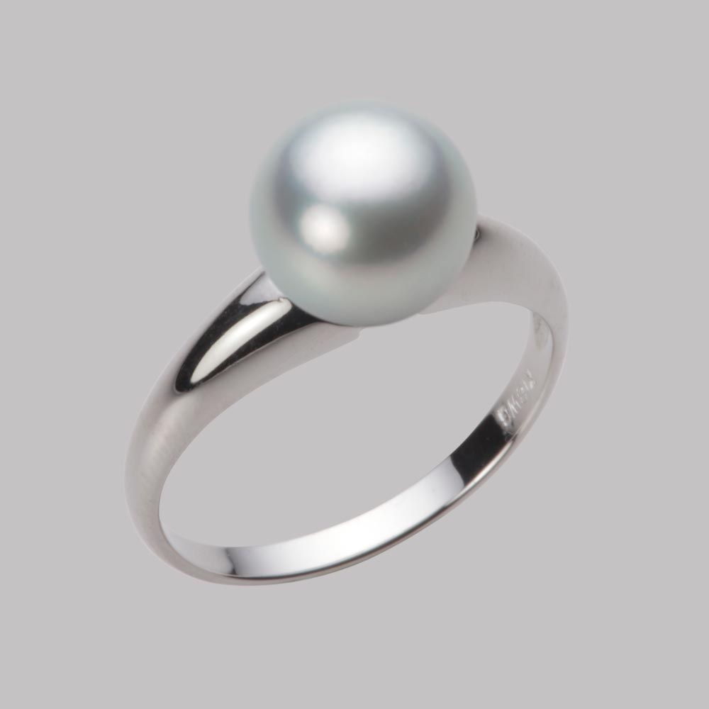 8.5mmアコヤ真珠リング（シルバーグレー）