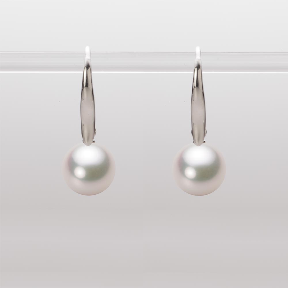 8.5mmアコヤ真珠ピアス（ホワイトピンク・マリン）
