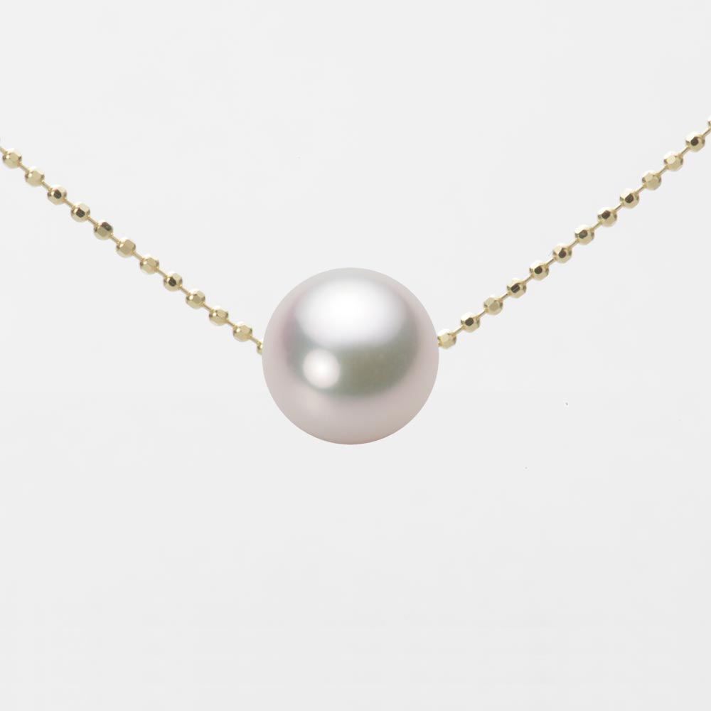 8.5mmアコヤ真珠ペンダント （ホワイトピンク・マリン）