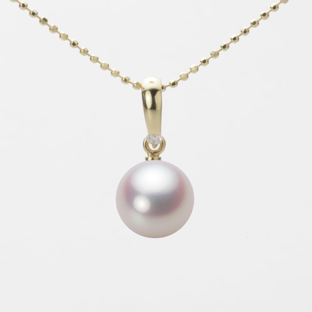 8.5mmアコヤ真珠ペンダント（ホワイトピンク・ロゼ）