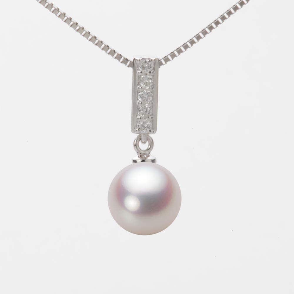 8.5mmアコヤ真珠ペンダント（ホワイトピンク・ロゼ）