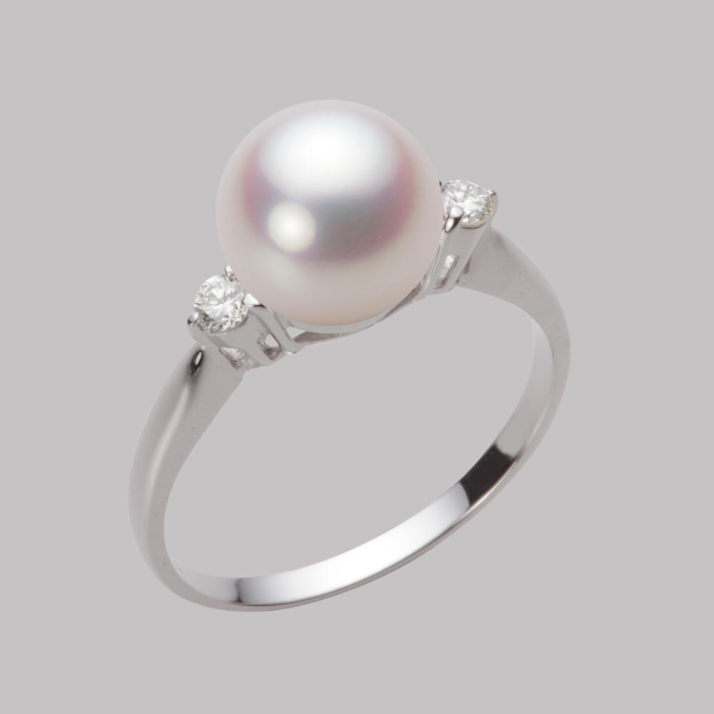 8.5mmアコヤ真珠リング（ホワイトピンク・ロゼ）