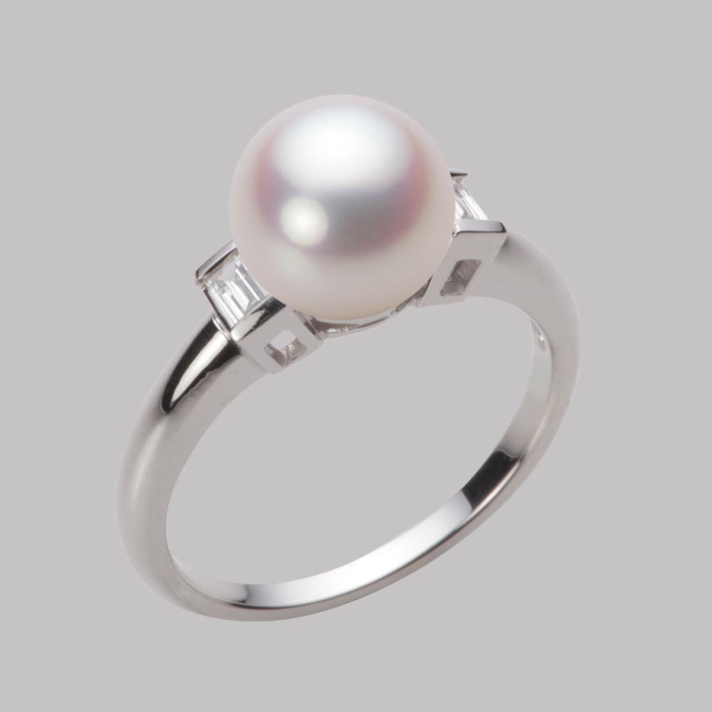 8.5mmアコヤ真珠リング（ホワイトピンク・ロゼ）