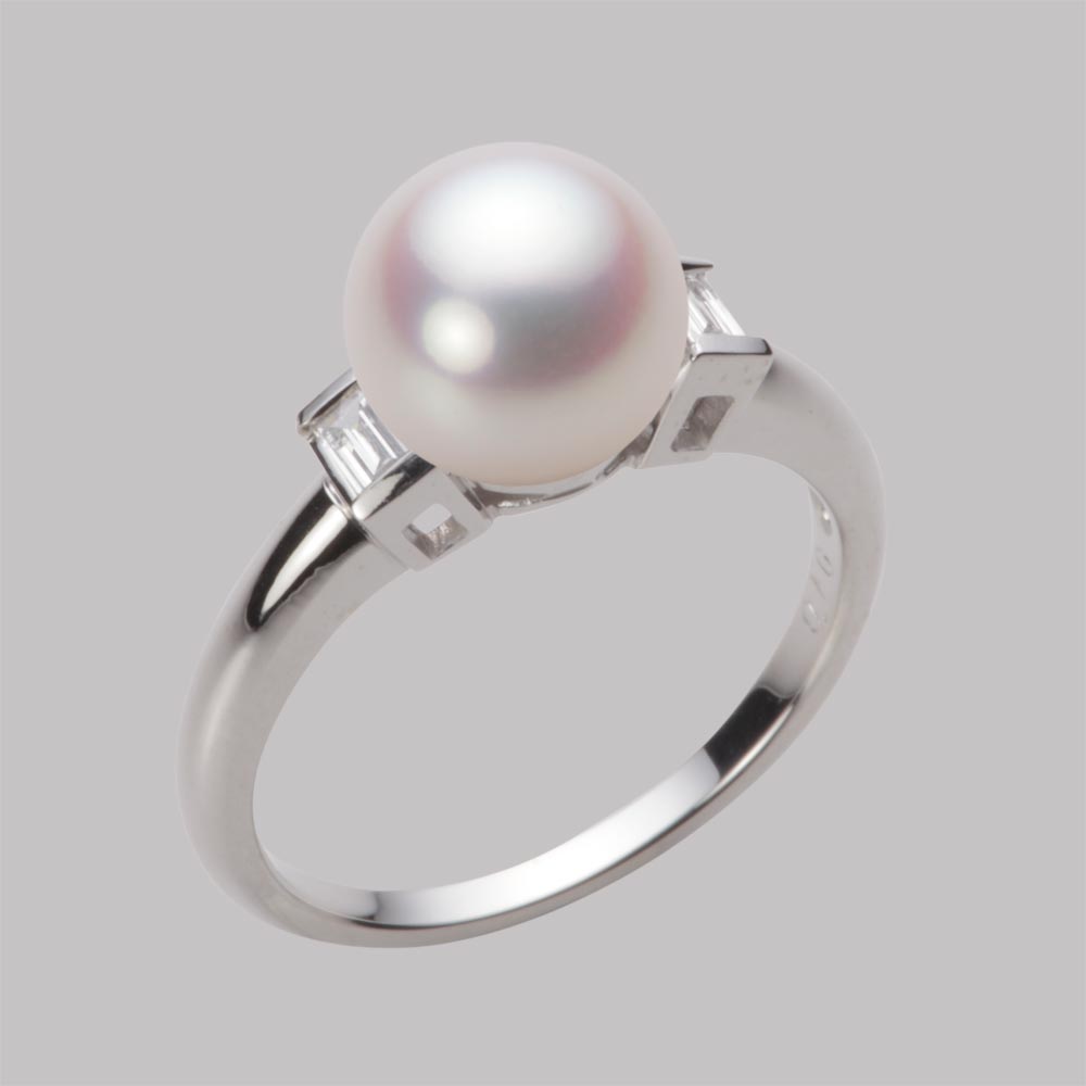 8.5mmアコヤ真珠リング（ホワイトピンク・ロゼ）