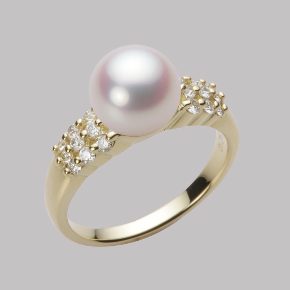8.5mmアコヤ真珠リング（ホワイトピンク・ロゼ）