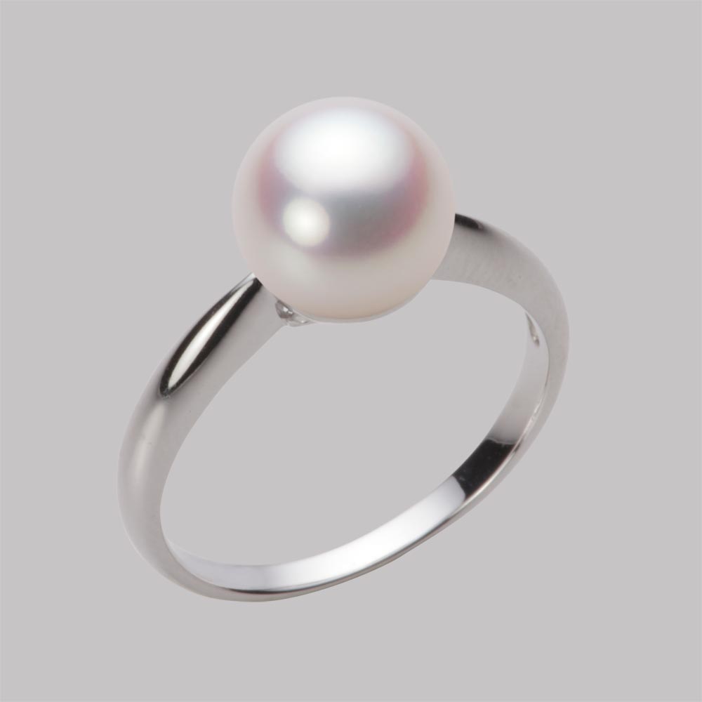 8.5mmアコヤ真珠リング（ホワイトピンク・ロゼ）