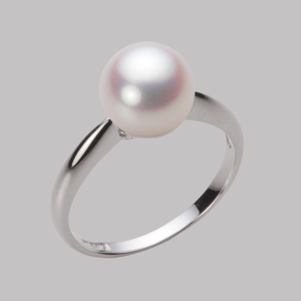 8.5mmアコヤ真珠リング（ホワイトピンク・ロゼ）