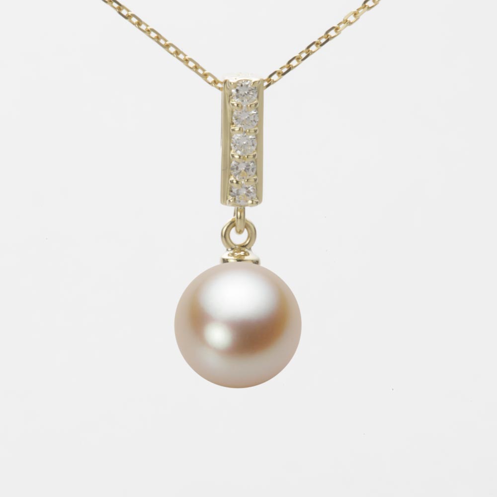 8.5mmアコヤ真珠ペンダント（ナチュラルゴールド）