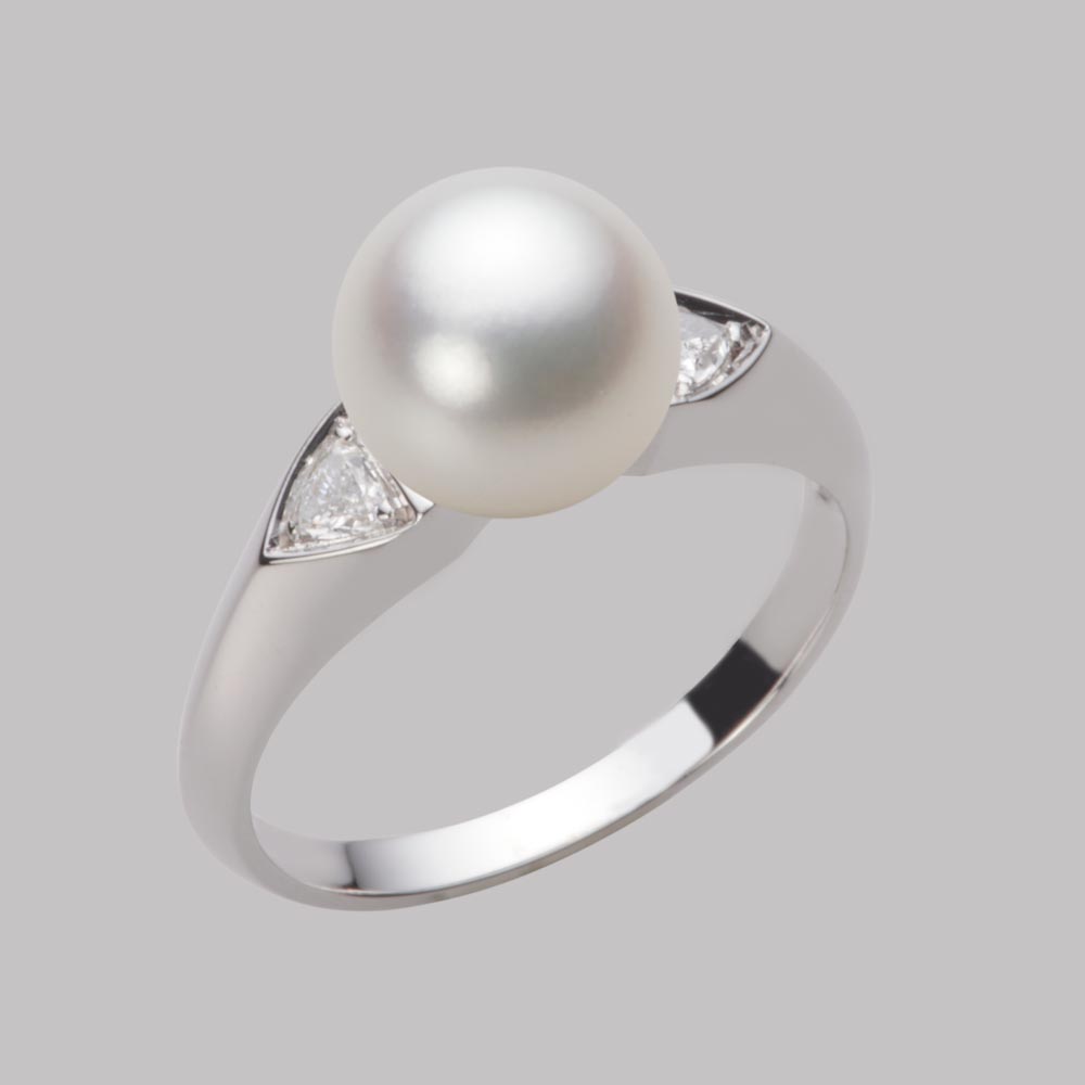8.5mmアコヤ真珠リング（ナチュラルホワイト）
