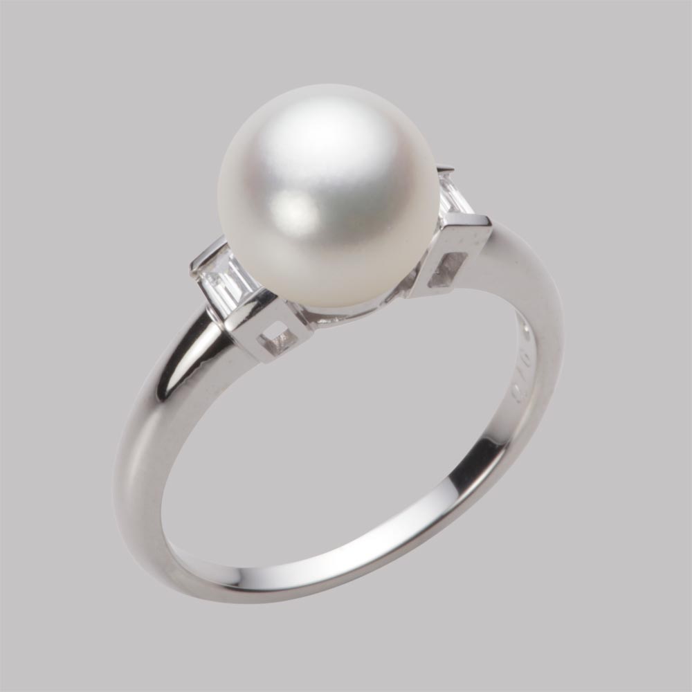 8.5mmアコヤ真珠リング（ナチュラルホワイト）