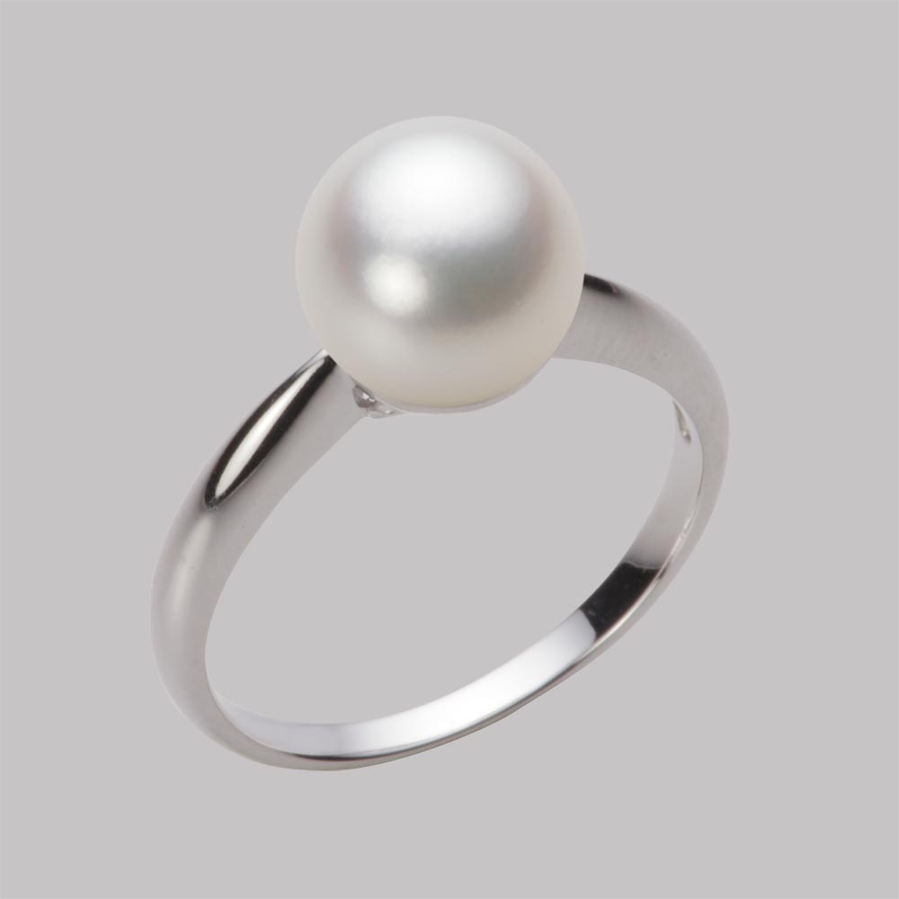 8.5mmアコヤ真珠リング（ナチュラルホワイト）