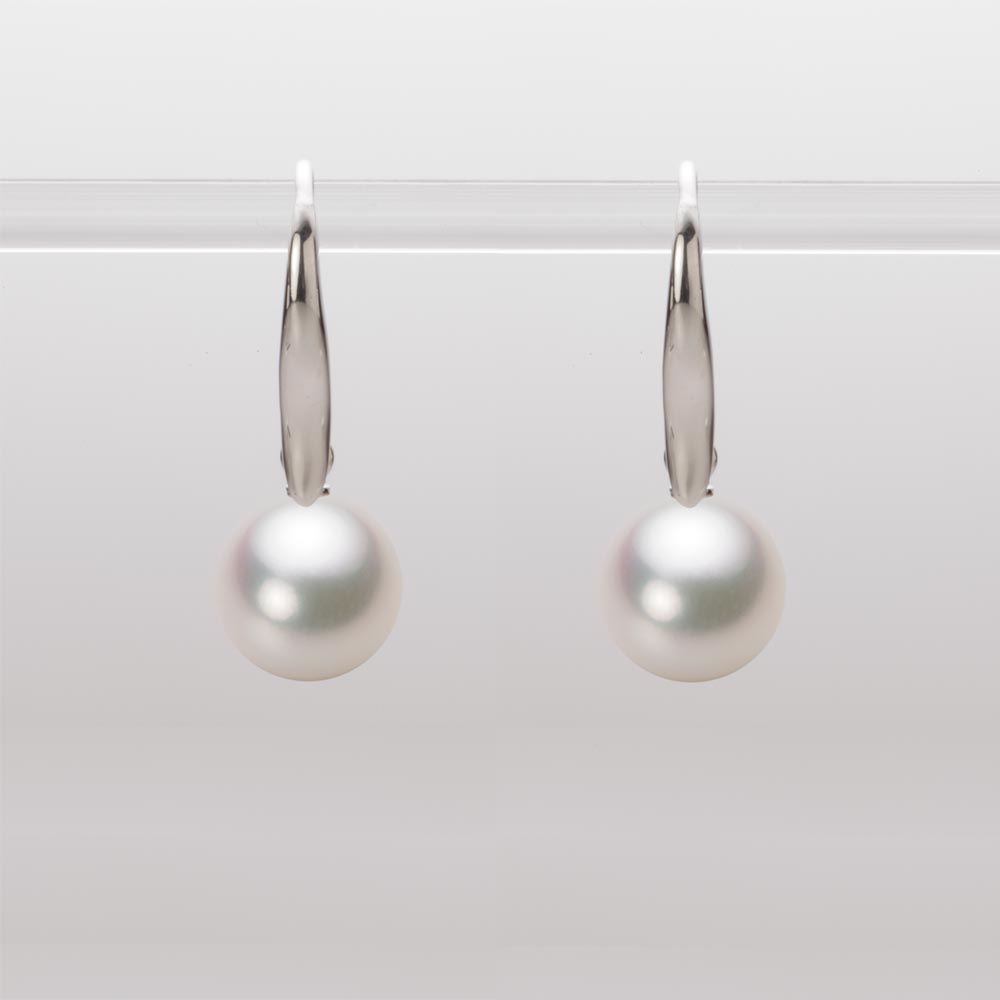 8.5mmアコヤ真珠ピアス（ホワイトピンク・マリン）