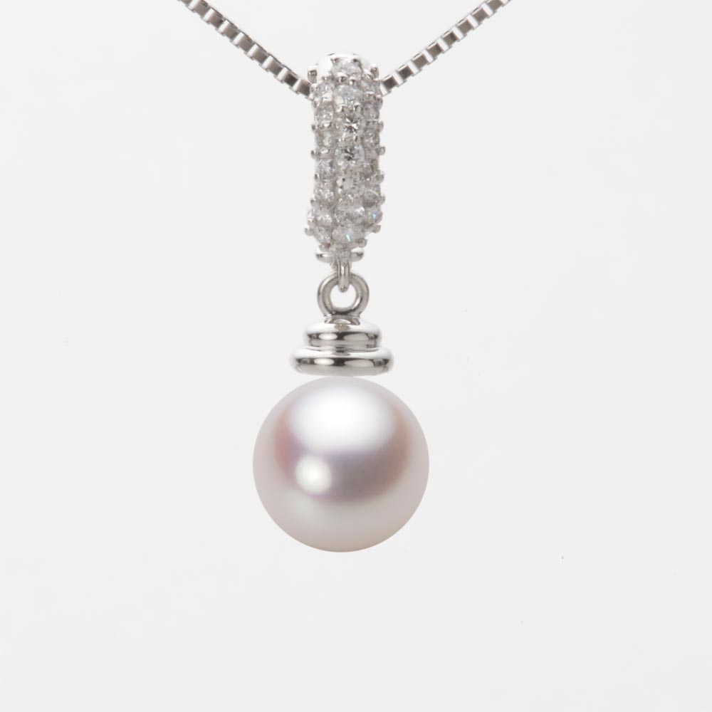 8.5mmアコヤ真珠ペンダント（ホワイトピンク・ロゼ）