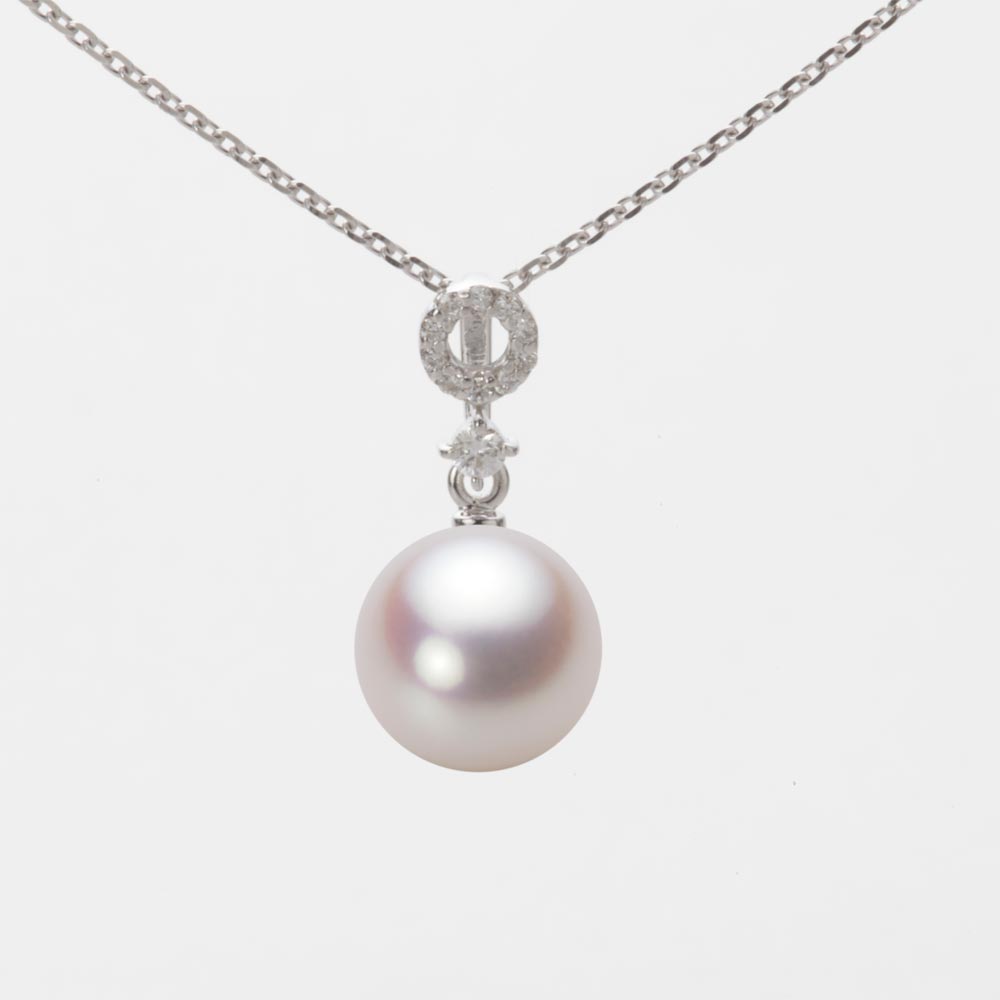 8.5mmアコヤ真珠ペンダント（ホワイトピンク・ロゼ）