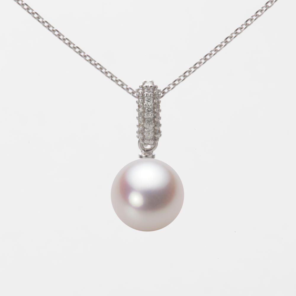 8.5mmアコヤ真珠ペンダント（ホワイトピンク・ロゼ）