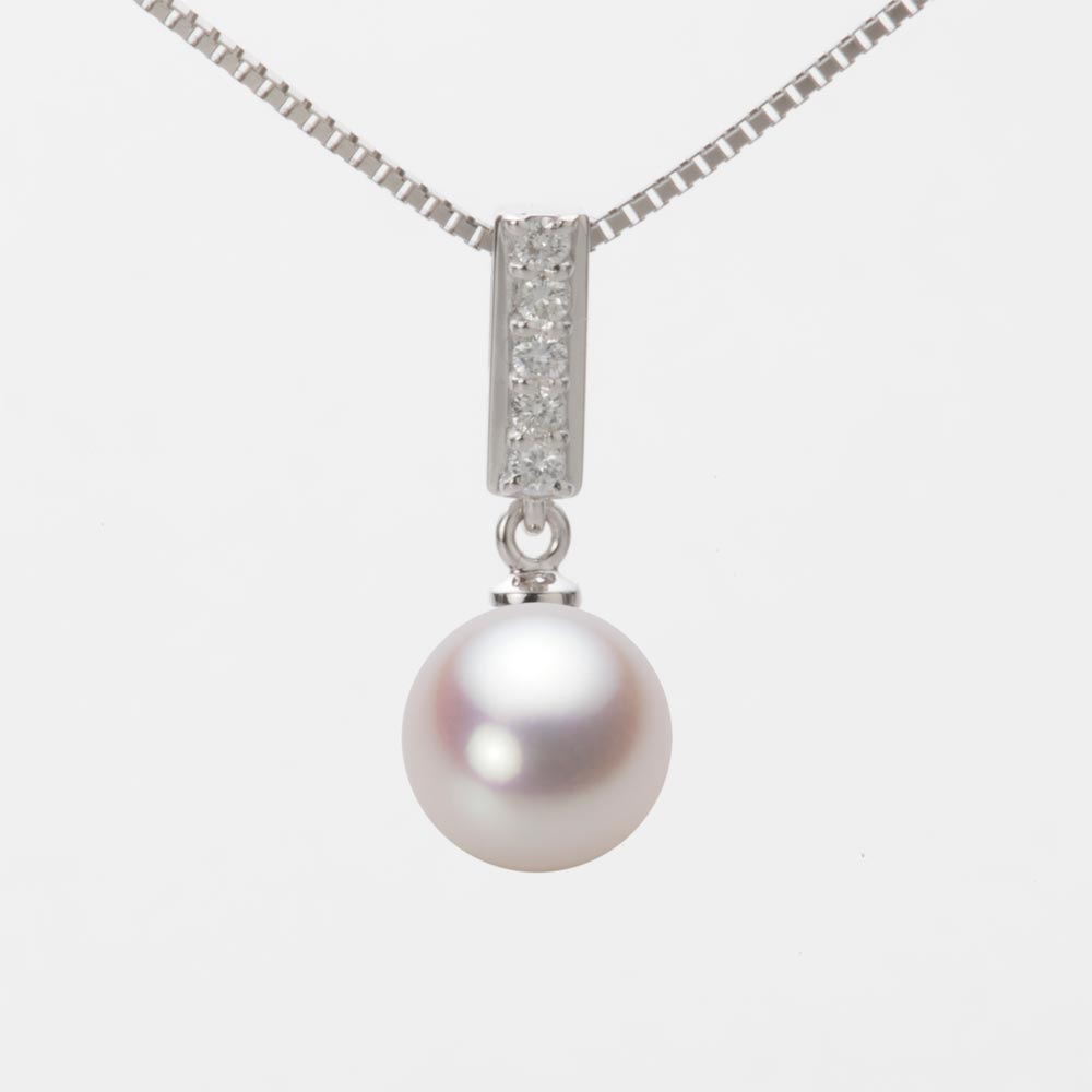 8.5mmアコヤ真珠ペンダント（ホワイトピンク・ロゼ）