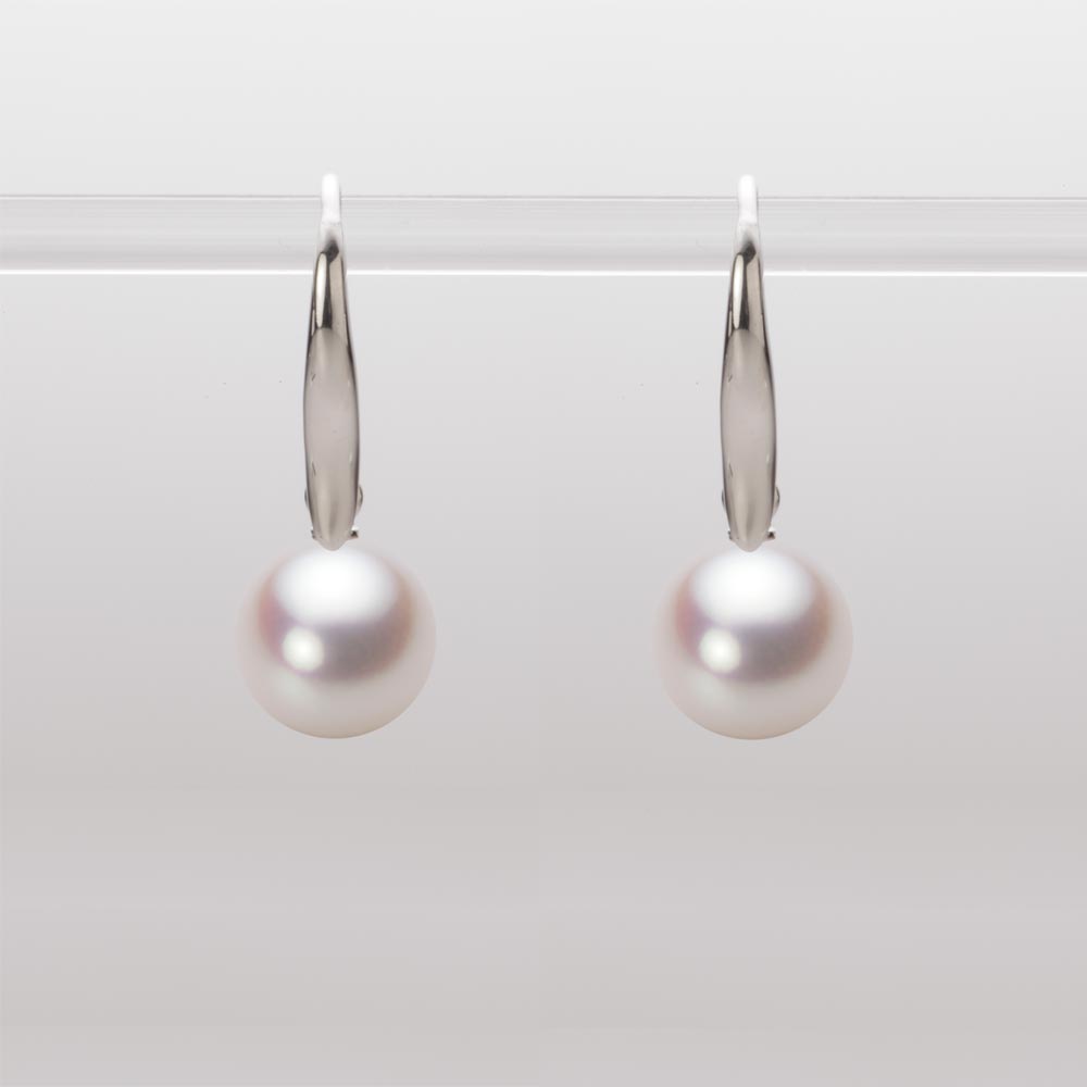 8.5mmアコヤ真珠ピアス（ホワイトピンク・ロゼ）