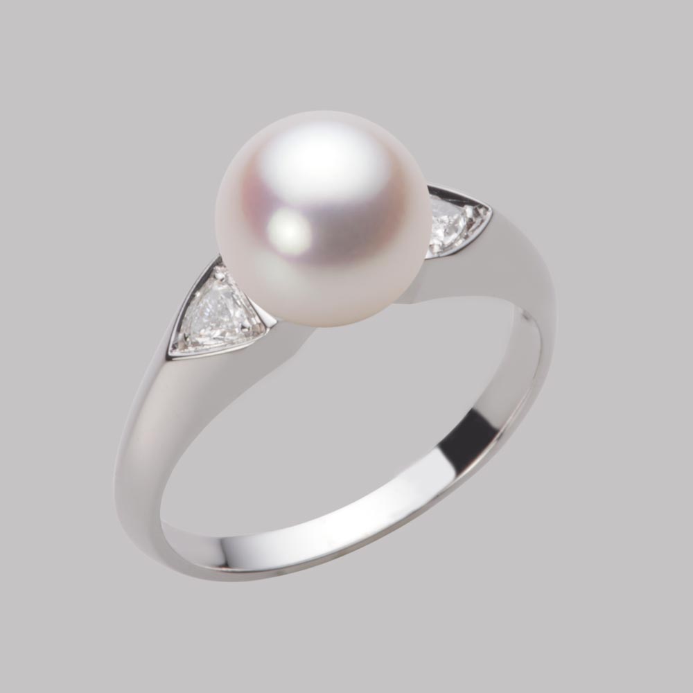 8.5mmアコヤ真珠リング（ホワイトピンク・ロゼ）