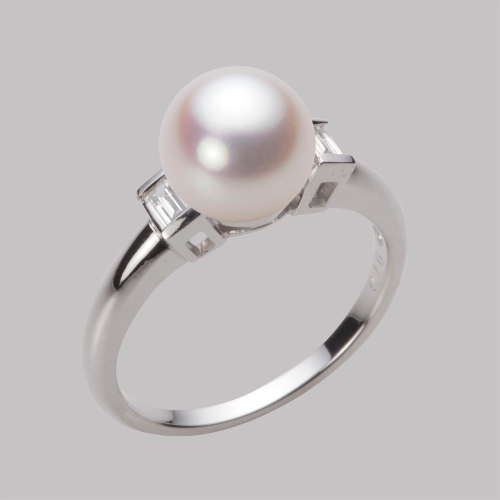 8.5mmアコヤ真珠リング（ホワイトピンク・ロゼ）