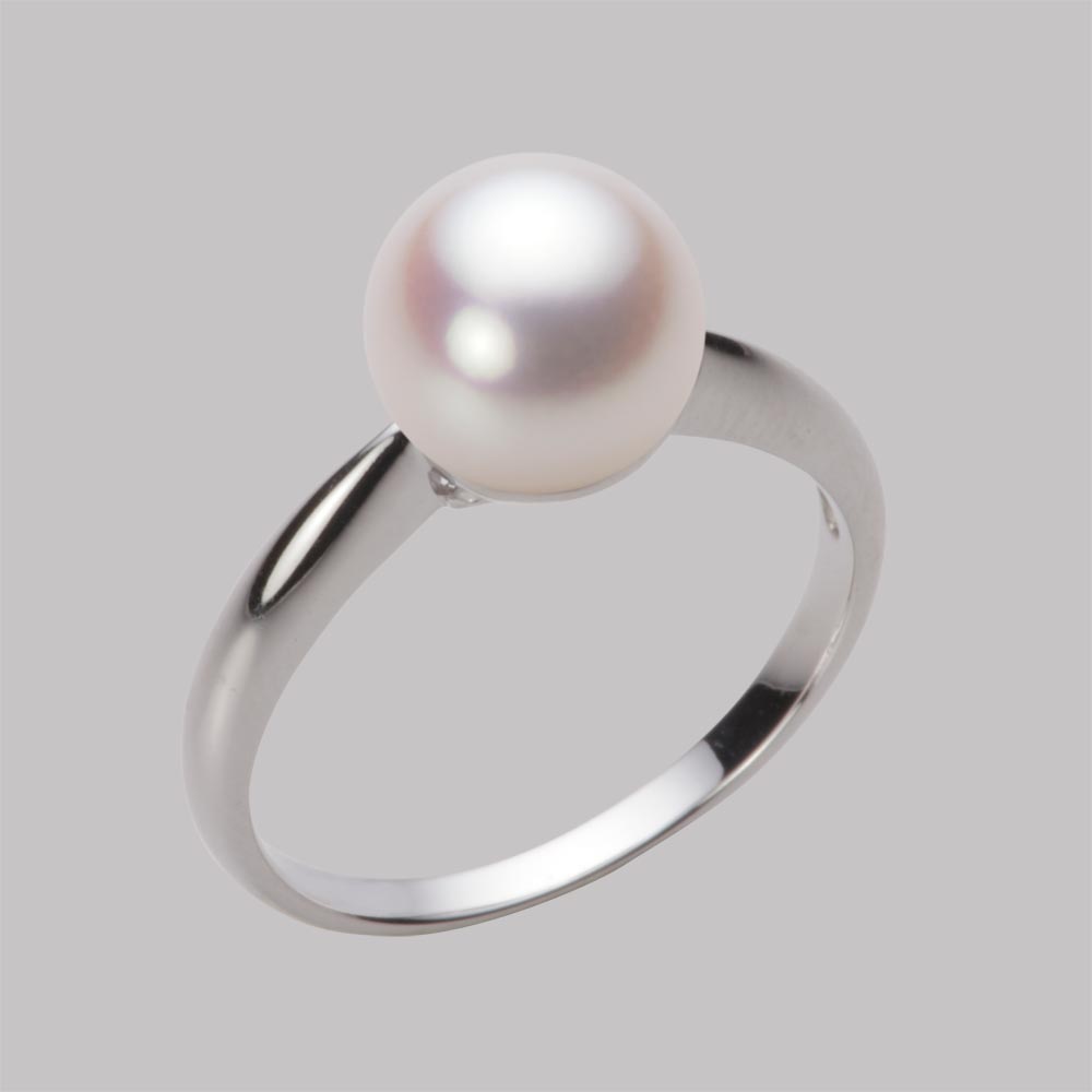 8.5mmアコヤ真珠リング（ホワイトピンク・ロゼ）