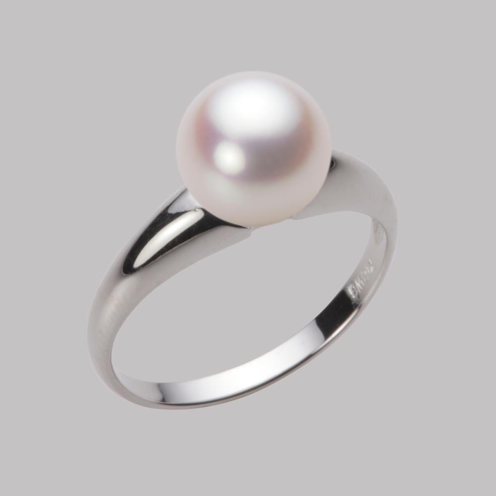 8.5mmアコヤ真珠リング（ホワイトピンク・ロゼ）