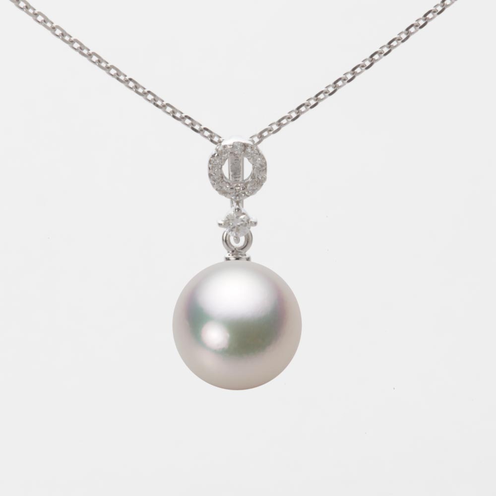 9.0mmアコヤ真珠ペンダント（シャンパンホワイト）