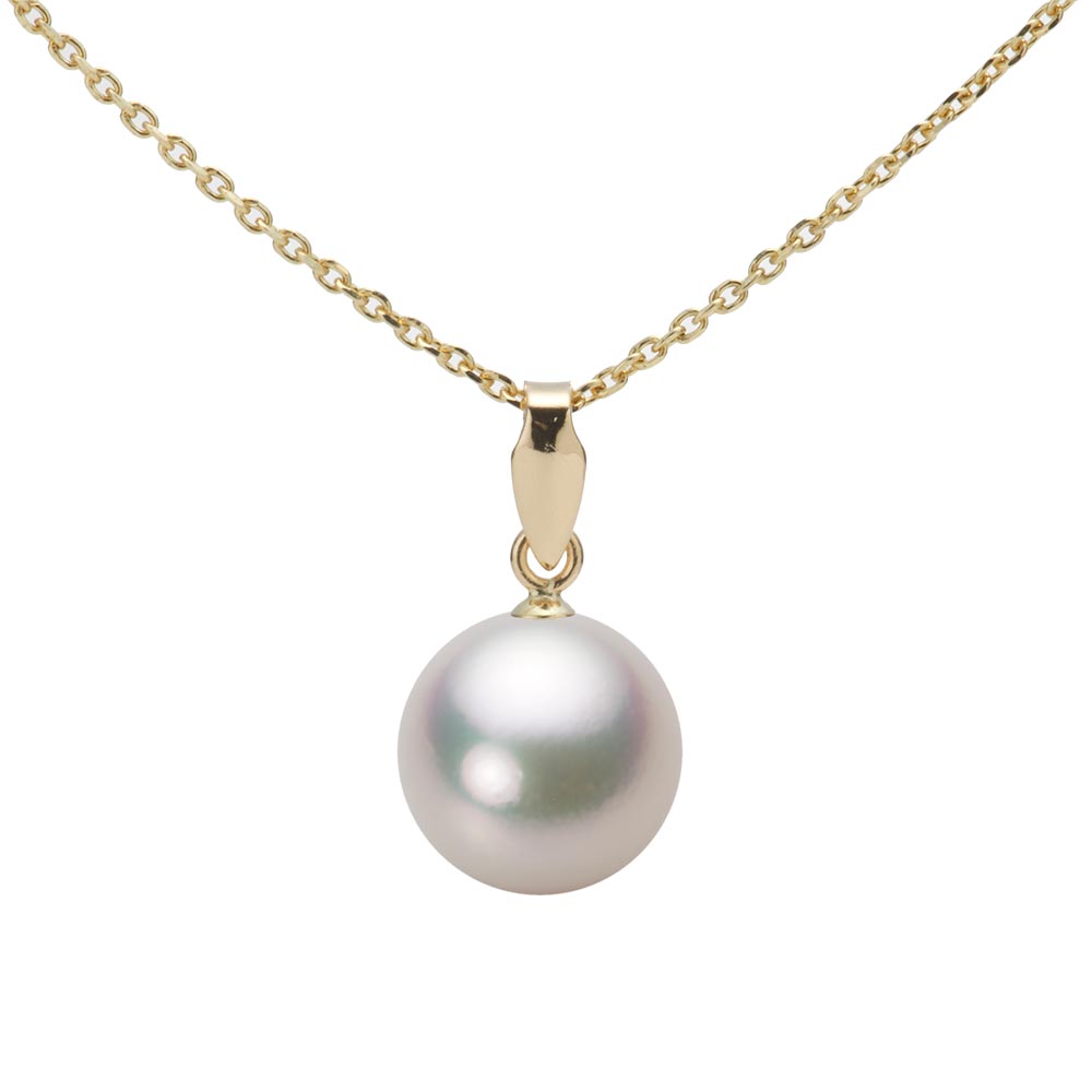 9.0mmアコヤ真珠ペンダント （シャンパンホワイト）