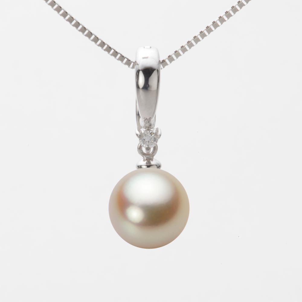 9.0mmアコヤ真珠ペンダント（ナチュラルゴールド）