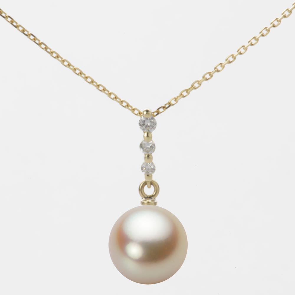 9.0mmアコヤ真珠ペンダント（ナチュラルゴールド）