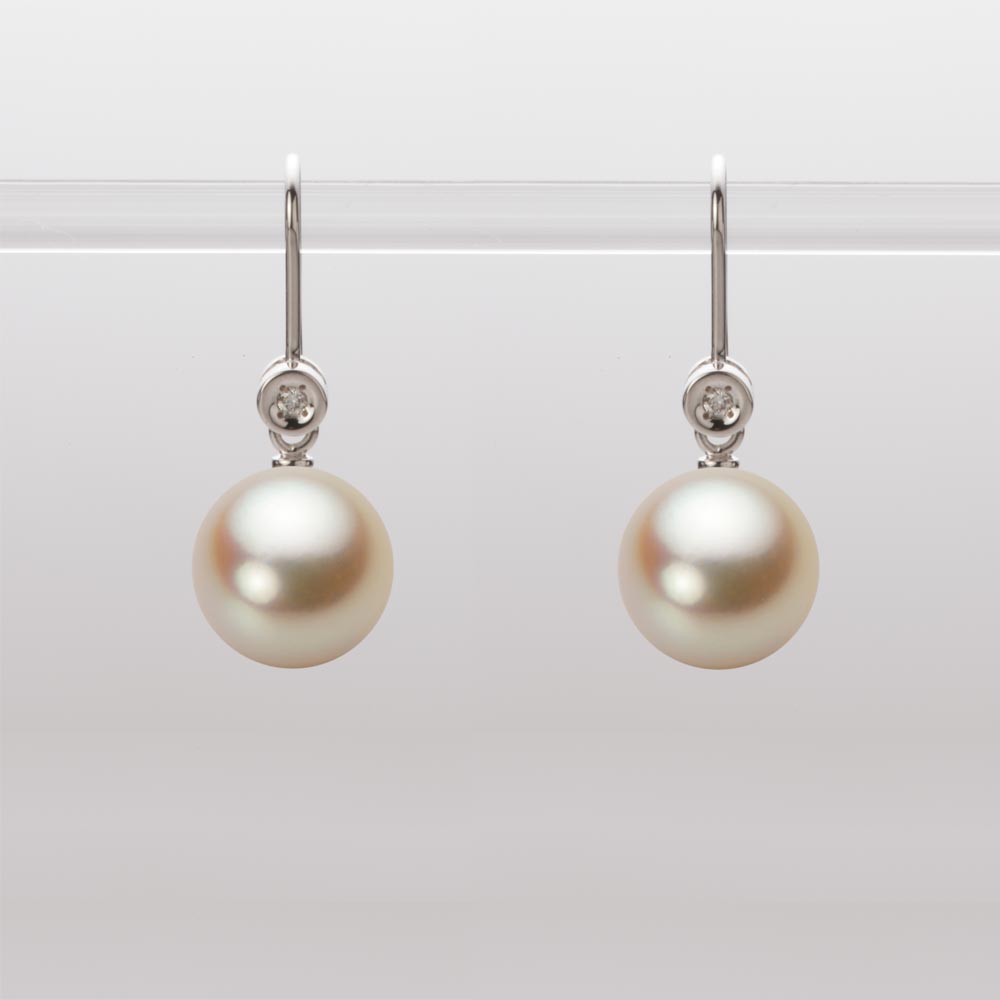 9.0mmアコヤ真珠ピアス（ナチュラルゴールド）