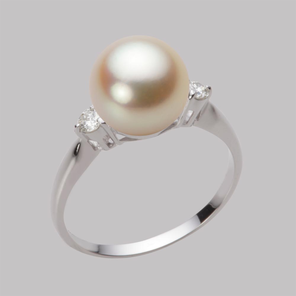 9.0mmアコヤ真珠リング（ナチュラルゴールド）