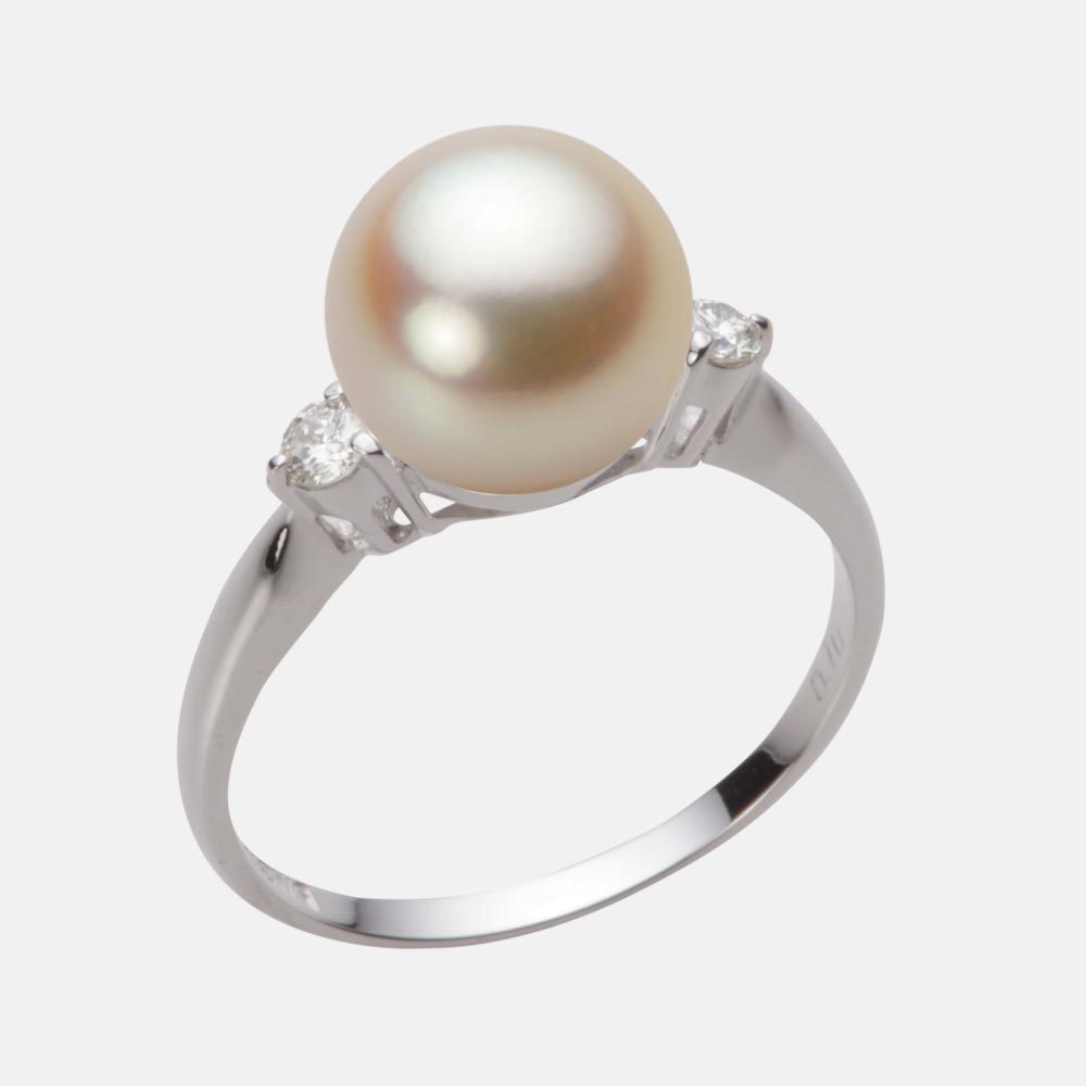 9.0mmアコヤ真珠リング（ナチュラルゴールド）