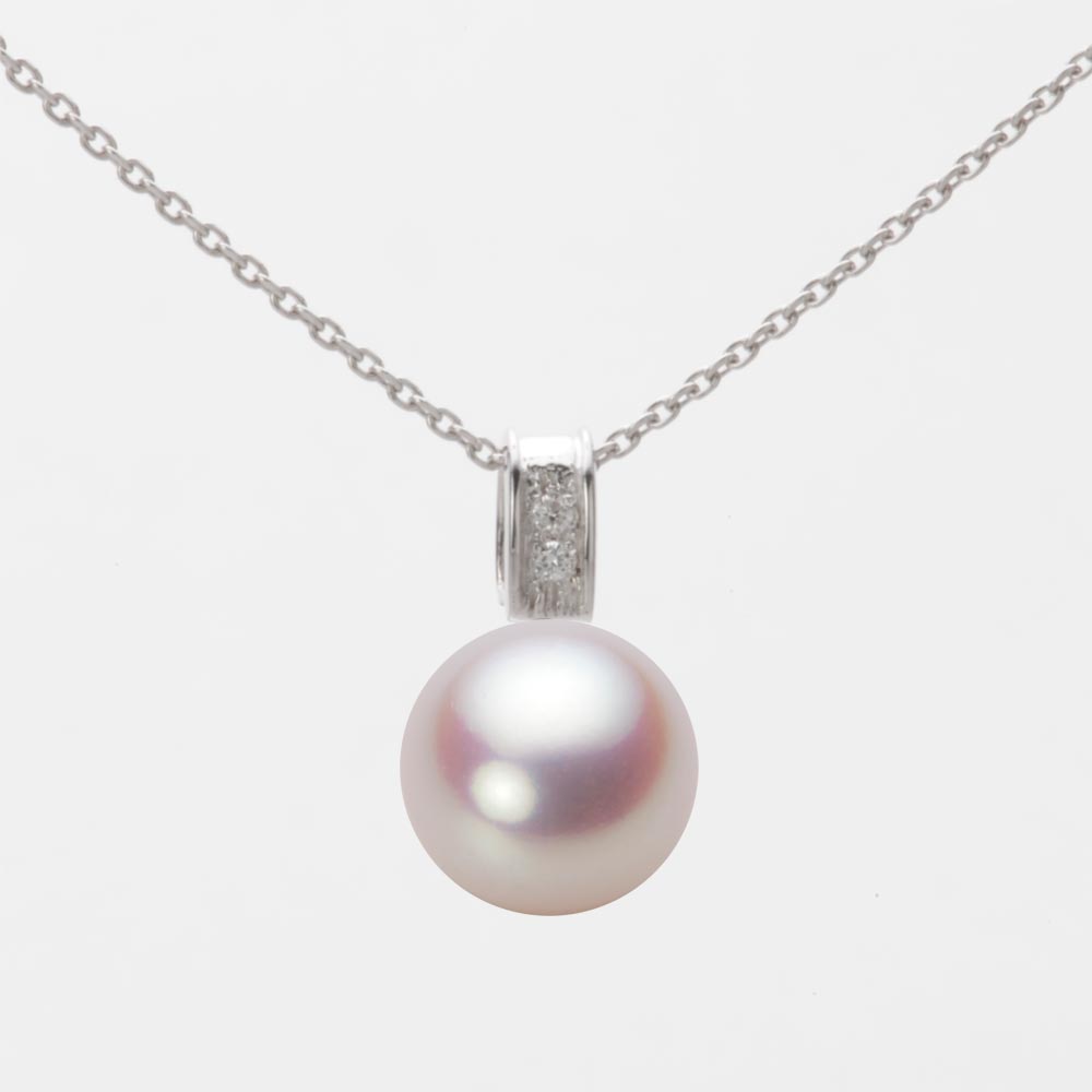 9.0mmアコヤ真珠ペンダント（ホワイトピンク・ロゼ）