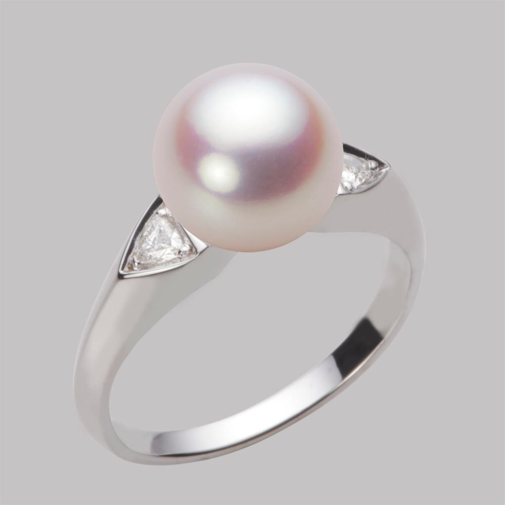 9.0mmアコヤ真珠リング（ホワイトピンク・ロゼ）