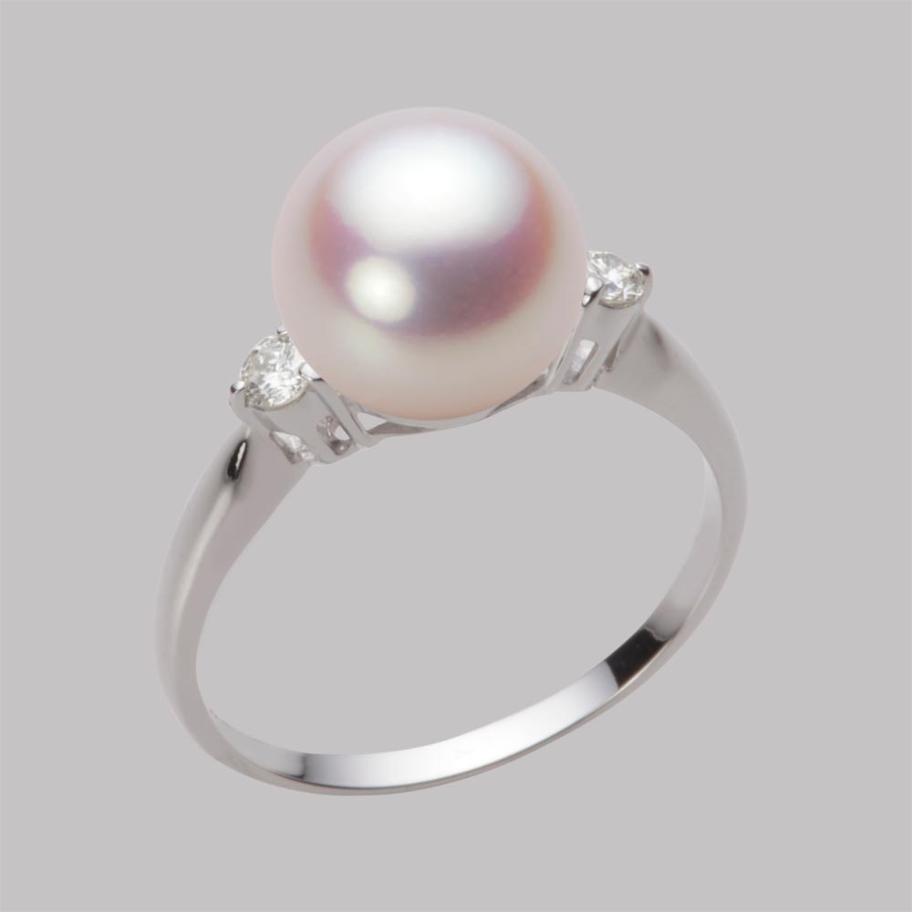9.0mmアコヤ真珠リング（ホワイトピンク・ロゼ）