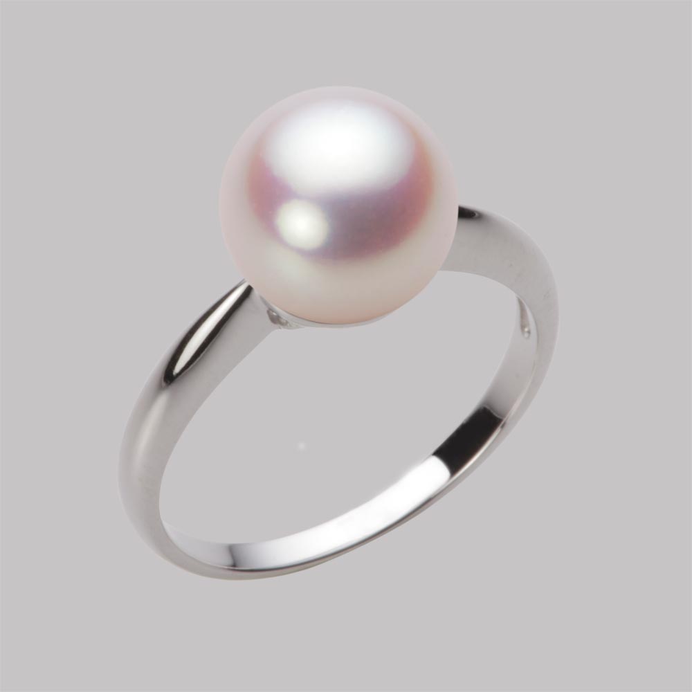 9.0mmアコヤ真珠リング（ホワイトピンク・ロゼ）