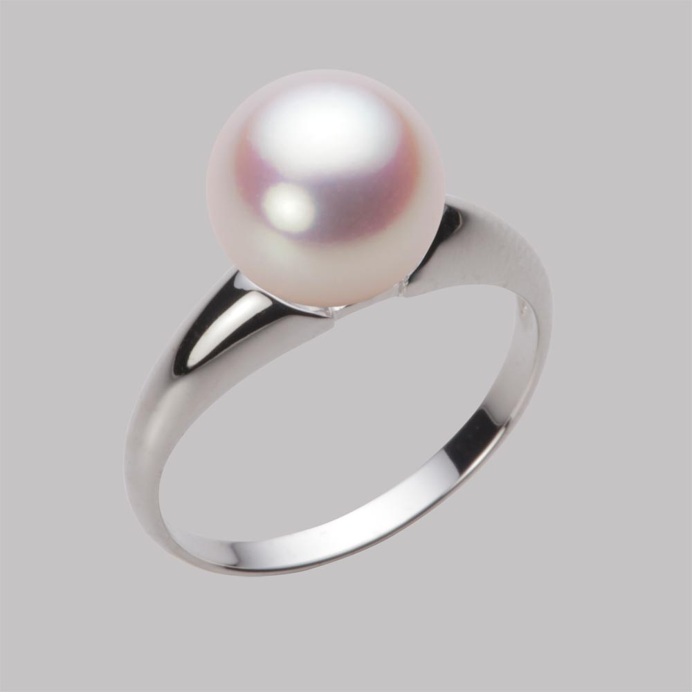 9.0mmアコヤ真珠リング（ホワイトピンク・ロゼ）